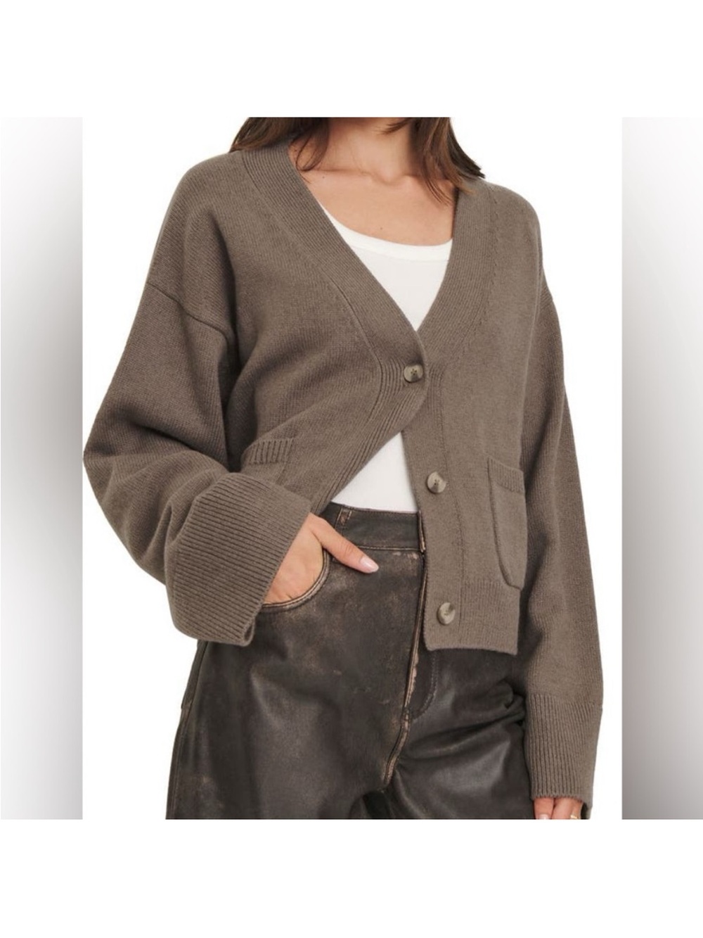 Reformation Hayes Cashmere Blend Cardigan